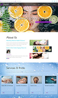 柠檬美容产品企业网站模板