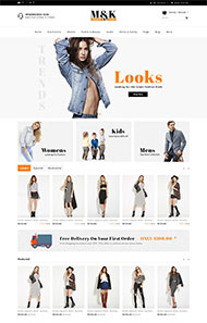 时尚女装电子商务网站模板