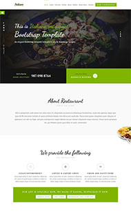 餐厅或咖啡馆网站模板