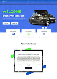 汽车维修服务企业网站模板