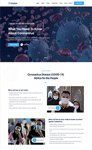 冠状病毒预防宣传页面模板
