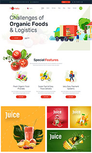 蔬菜水果批发商网站模板