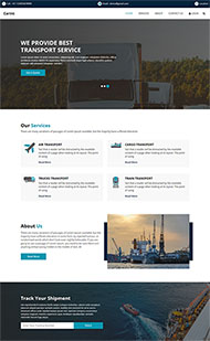 大型货物运输公司网站模板