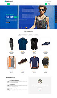 时尚服装品牌网站模板