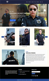 银行安保机构网站模板