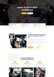 驾校培训机构HTML5网站模板