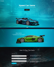 汽车速度比赛游戏网站模板
