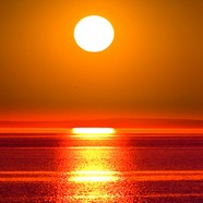 高清海边夕阳图片下载