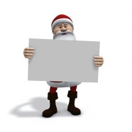 圣诞老人举着牌子图片
