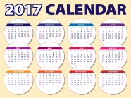 2017鸡年全年日历图片