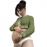 孕妇3D模型图片