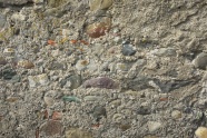 毛石土墙背景图片
