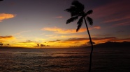 夏威夷日落唯美图片