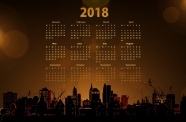 2018新年日历图片
