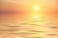 海上夕阳黄色背景图片