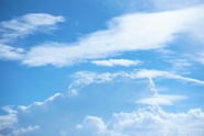 蓝色天空白云风景图片
