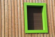绿色木窗图片