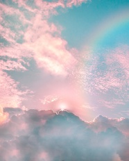 七色彩虹唯美风景图片