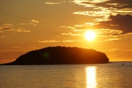 海岛日落景观图片