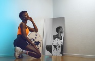 性感黑人艺术人体写真图片