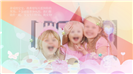 儿童生日纪念相片画册PPT模板