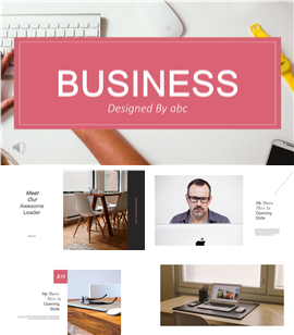 欧美范时尚动感商务PPT模板