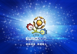 欧洲杯标志海报psd素材