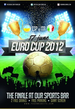 2012欧洲杯对阵psd海报