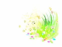 花卉草丛水彩插画设计PSD素材