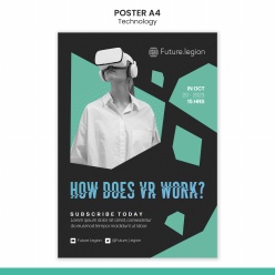 VR虚拟现实技术海报设计