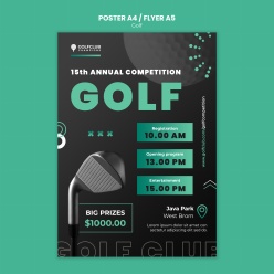 高尔夫锦标赛宣传海报设计