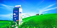 牛奶广告模板PSD
