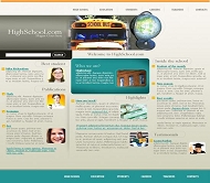 欧美高校网站模板