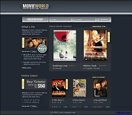 电影世界网站模板