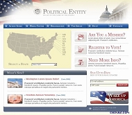 美国政府个性网站模板