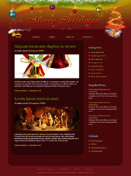 圣诞博客CSS网页模板