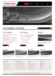 报纸网站CSS网页模板