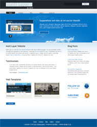 自由天空CSS网页模板