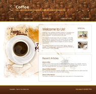 咖啡饮料店CSS网页模板
