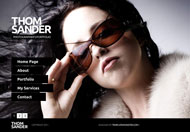 时尚眼镜CSS网页模板
