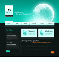 跨国企业CSS网页模板