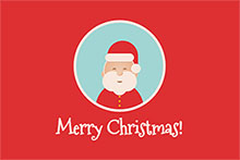 CSS3圣诞老人微笑表情动画特效