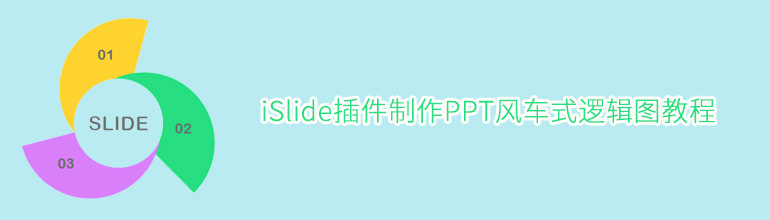 iSlide插件制作PPT风车式逻辑图教程