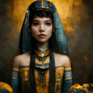 埃及艳后油画作品图片