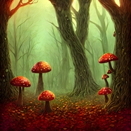 童话故事蘑菇森林图片
