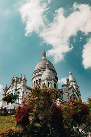 巴黎教堂建筑摄影图片