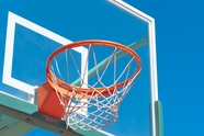 篮球架篮球框局部摄影图片