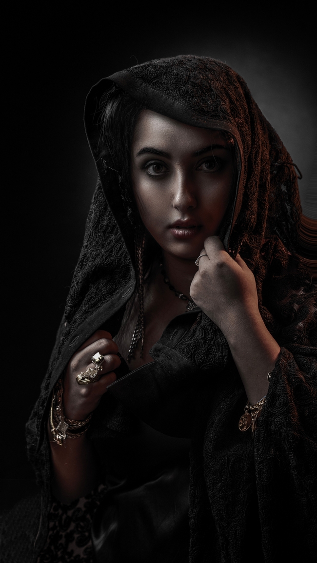 埃及美女黑色艺术摄影图片