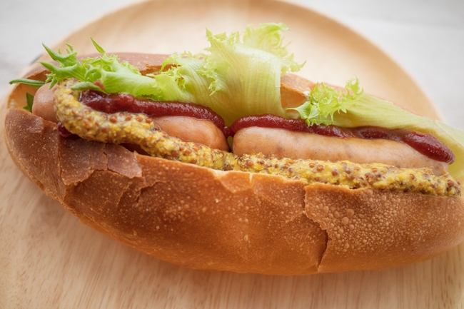 热狗三明治美食图片
