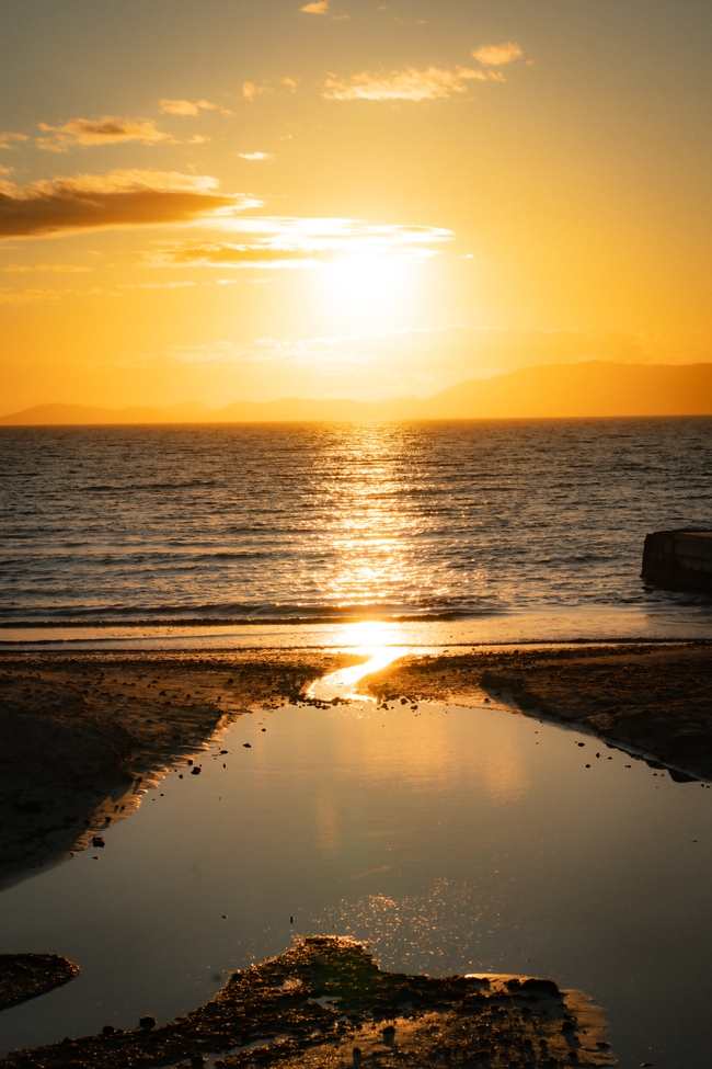 黄昏马略卡岛夕阳图片